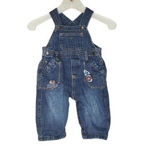 THE CHILDRENS PLACE DENIM OVERALLS 6-9 MONTHS